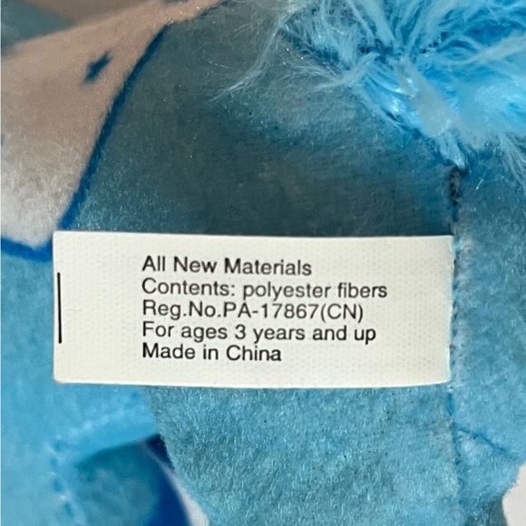 Set of 2 Caravan Softoys Blue Unicorn Plush Ornaments with Sparkly Details - Picture 7 of 9